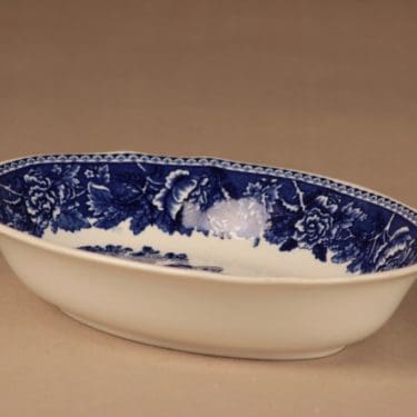 Arabia Maisema tarjoilukulho, sininen, suunnittelija tuntematon,