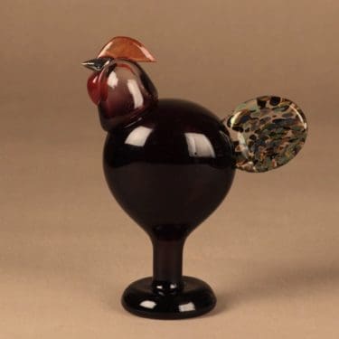 Nuutajärvi vuosilintu, Kukko, suunnittelija Oiva Toikka, Kukko, signeerattu