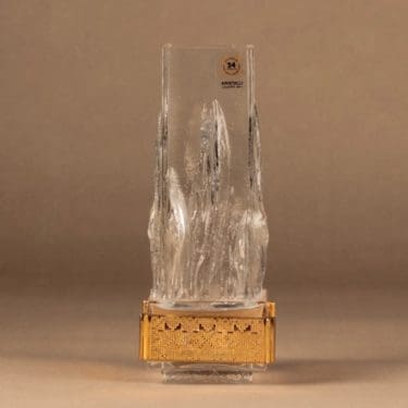 Heimo-koru Oy maljakko, kultavanteella, suunnittelija Eino Vänni, kultavanteella, signeerattu