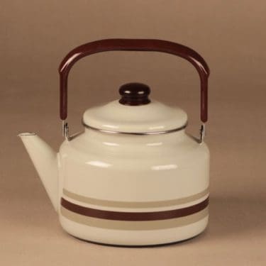 Finel Kaira kahvipannu, ruskea, beige, valkoinen, suunnittelija Anja Jaatinen-Winquist,