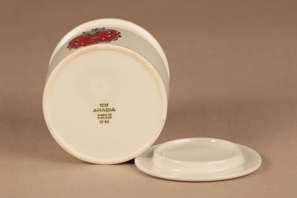 Arabia Tutti Frutti purkki, Vadelma, suunnittelija Ulla Procope, Vadelma, marja, serikuva kuva 3