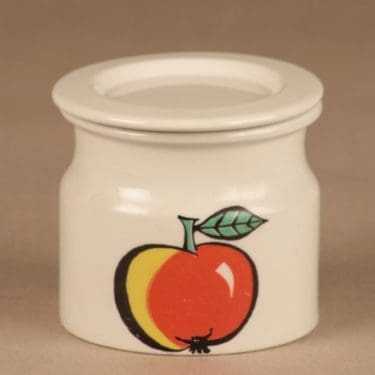 Arabia Tutti Frutti purkki, Omena, suunnittelija Ulla Procope, Omena, hedelmä, serikuva