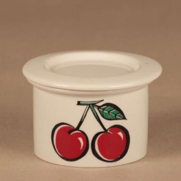 Arabia Tutti Frutti purkki, Kirsikka, suunnittelija Ulla Procope, Kirsikka, marja, serikuva