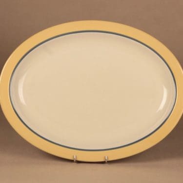 Arabia Kombi tarjoiluvati, suunnittelija Kati Tuominen-Niittylä, raita, viiva