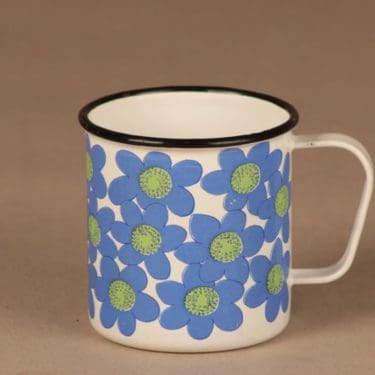 Finel Sinivuokko muki, 0.25 l, suunnittelija Esteri Tomula, 0.25 l, kukka