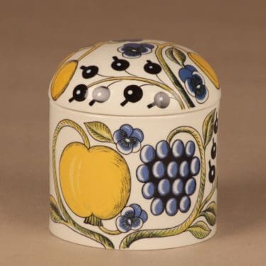 Arabia Paratiisi rasia, kannellinen, suunnittelija Birger Kaipiainen, kannellinen, kukka, serikuva