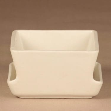 Arabia LL kukkaruukku, valkoinen, suunnittelija Richard Lindh, valkoinen