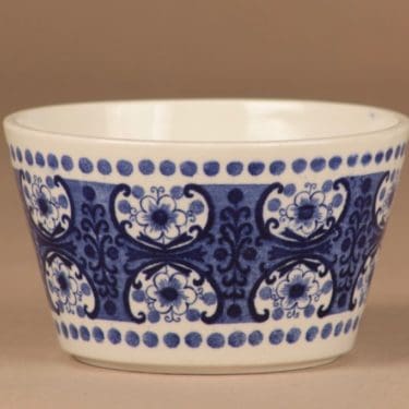Arabia Ali kulho, sininen, valkoinen, suunnittelija Raija Uosikkinen,