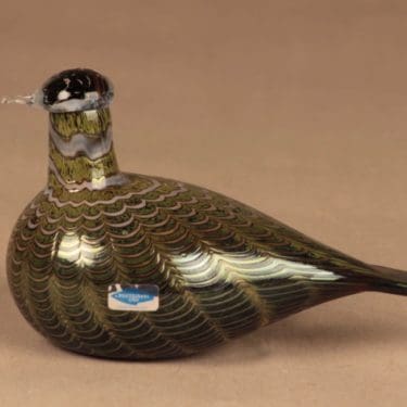 Nuutajärvi lintu  , Pyy, suunnittelija Oiva Toikka, Pyy, signeerattu