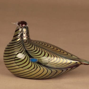 Nuutajärvi lintu , Fasaani, suunnittelija Oiva Toikka, Fasaani, signeerattu