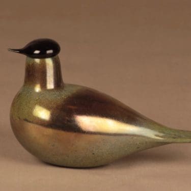 Nuutajärvi lintu  , yrityslintu, suunnittelija Oiva Toikka, yrityslintu, signeerattu