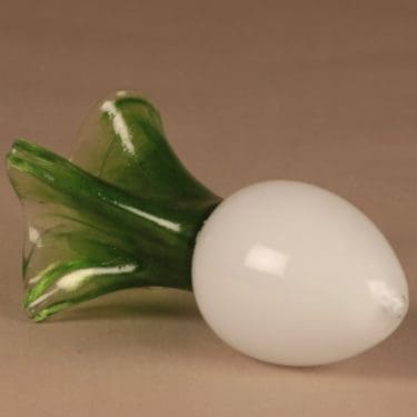 Nuutajärvi Lasinen kasvimaa Taide-esine, Retikka, suunnittelija Oiva Toikka, Retikka, signeerattu, numeroitu