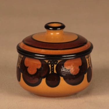 Arabia Kalevala sokerikko, käsinmaalattu, suunnittelija Anja Jaatinen-Winquist, käsinmaalattu, signeerattu