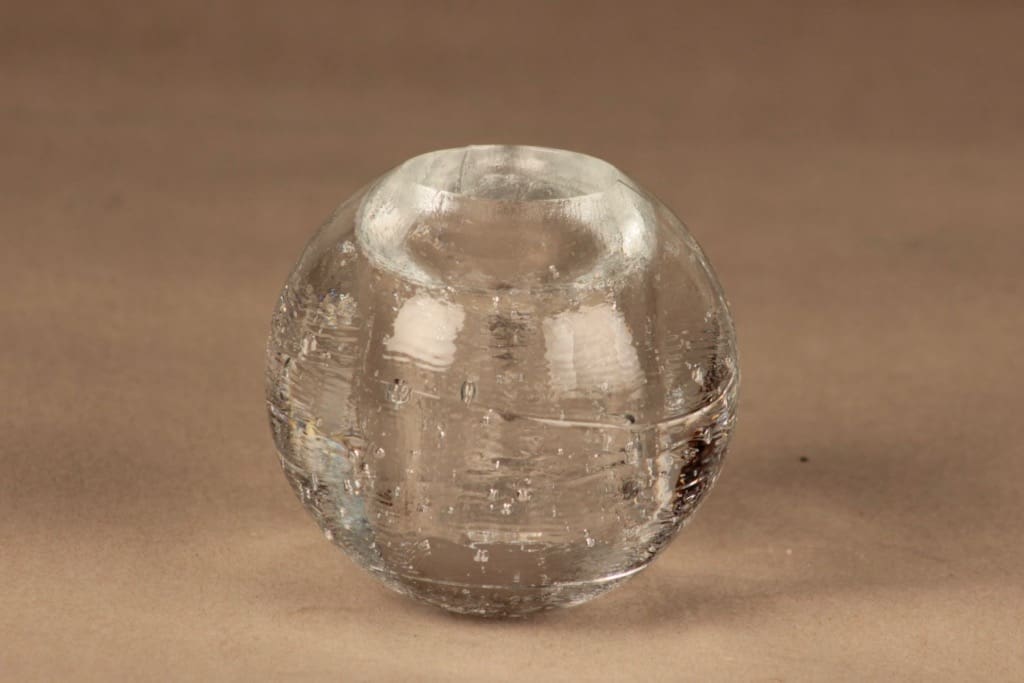 Iittala Arkipelago kynttilänjalka, pyöreä, suunnittelija Timo Sarpaneva, pyöreä