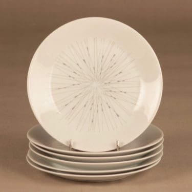 Arabia Stella lautanen, 17 cm, 6 kpl, suunnittelija Raija Uosikkinen, 17 cm, viiva