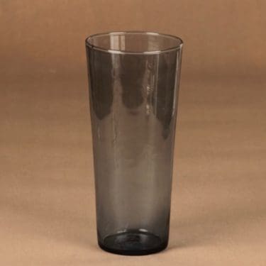 Iittala 2791 maljakko, siniharmaa, suunnittelija Tapio Wirkkala, kukka