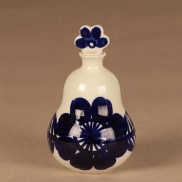 Arabia Köökki etikkapullo, käsinmaalattu, suunnittelija Gunvor Olin-Grönqvist, käsinmaalattu, signeerattu