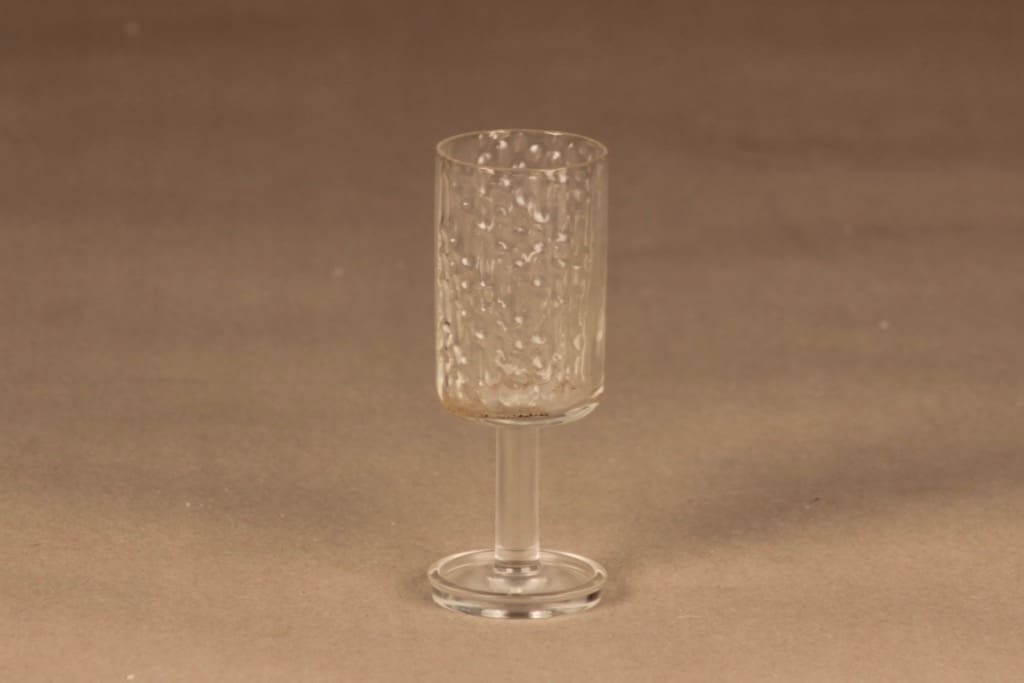 Riihimäen lasi Flindari väkeväviinilasi, jalallinen, suunnittelija Nanny Still, jalallinen