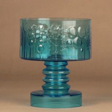 Nuutajärvi Flora malja, jalallinen, suunnittelija Oiva Toikka, jalallinen