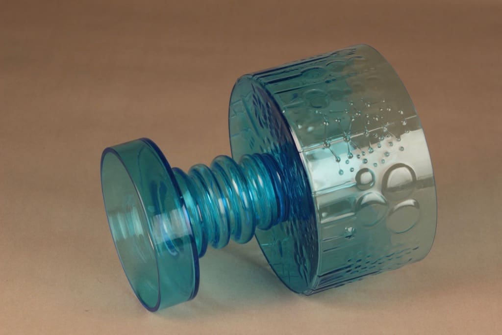 Nuutajärvi Flora malja, jalallinen, suunnittelija Oiva Toikka, jalallinen kuva 2