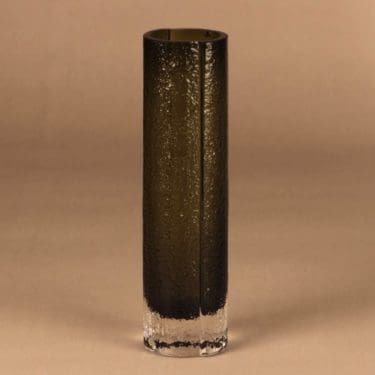 Riihimäen lasi 1456 maljakko, vihreä, suunnittelija Tamara Aladin,