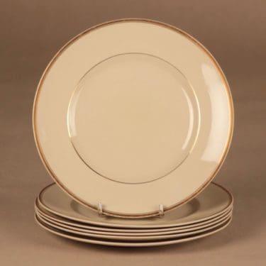 Arabia Elite lautanen, 20 cm, 6 kpl, suunnittelija Olga Osol, 20 cm, raita