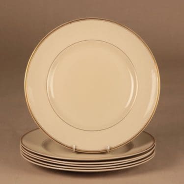 Arabia Elite lautanen, 23.5 cm, 6 kpl, suunnittelija Olga Osol, 23.5 cm, raita