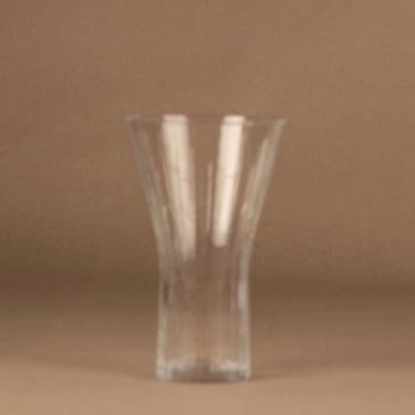 Iittala Verna maljakko, kirkas, suunnittelija Kerttu Nurminen,