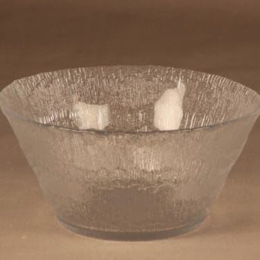 Iittala Solaris kulho, kirkas, suunnittelija Tapio Wirkkala,