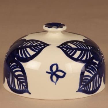 Arabia Köökki juustokupu  , käsinmaalattu, suunnittelija Gunvor Olin-Grönqvist, käsinmaalattu