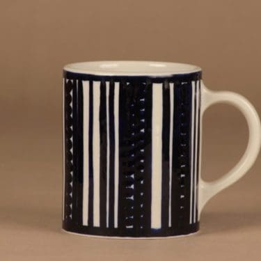 Arabia GO haarikka, käsinmaalattu, suunnittelija Gunvor Olin-Grönqvist, käsinmaalattu, signeerattu