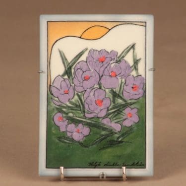 Arabia HLS seinälaatta, Lumen alta, suunnittelija Heljä Liukko-Sundström, Lumen alta