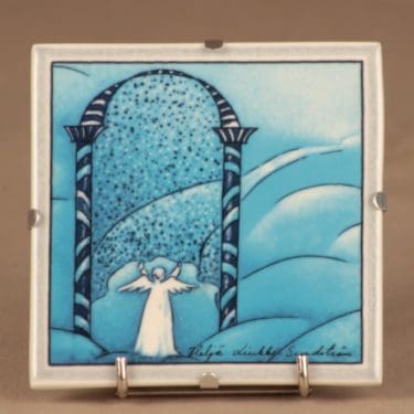 Arabia HLS seinälaatta, Taivaan portti, suunnittelija Heljä Liukko-Sundström, Taivaan portti