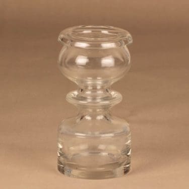 Riihimäen lasi Pompadour maljakko, kirkas, suunnittelija Nanny Still,