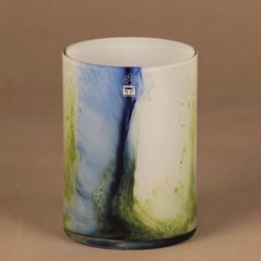 Riihimäen lasi Koralli maljakko, suunnittelija Tamara Aladin, pyöreä