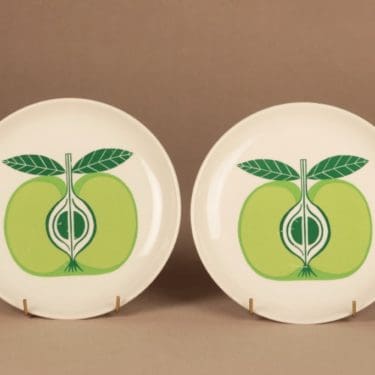 Arabia Pomona Omena plate 19.5 cm, 2 pcs designer Raija Uosikkinen