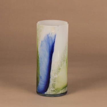 Riihimäen lasi Koralli maljakko, monivärinen, suunnittelija Tamara Aladin,