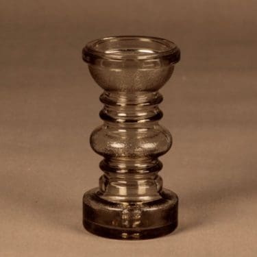 Riihimäen lasi Carmen maljakko, harmaa, suunnittelija Tamara Aladin,