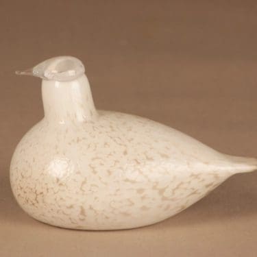 Nuutajärvi lintu , Riekko, suunnittelija Oiva Toikka, Riekko, signeerattu