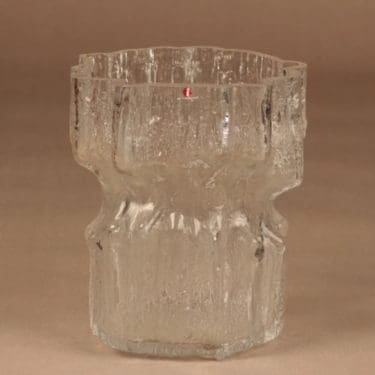 Iittala Gerania maljakko, kirkas, suunnittelija Tapio Wirkkala,