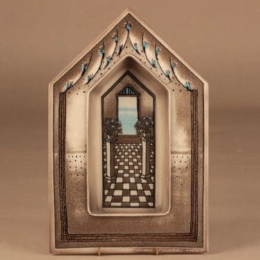 Arabia Pylväikkö Lampetti, signeerattu, suunnittelija Heljä Liukko-Sundström, signeerattu