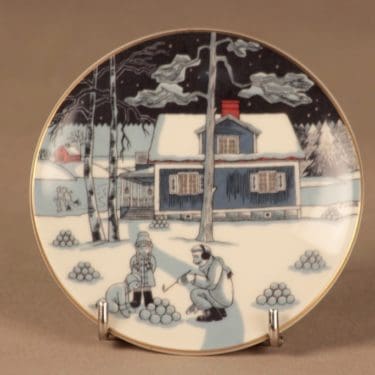 Arabia seinälautanen, monivärinen, suunnittelija Tove Slotte-Elevant,