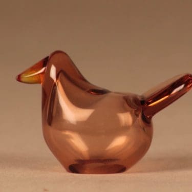 Nuutajärvi lintu , Sieppo, suunnittelija Oiva Toikka, Sieppo, signeerattu