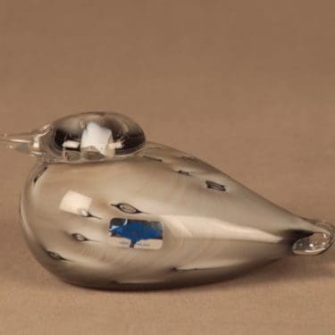 Nuutajärvi lintu , Untuviklo, suunnittelija Oiva Toikka, Untuviklo, signeerattu