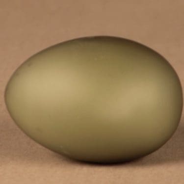 Nuutajärvi muna, signeerattu, suunnittelija Oiva Toikka, signeerattu, signeerattu