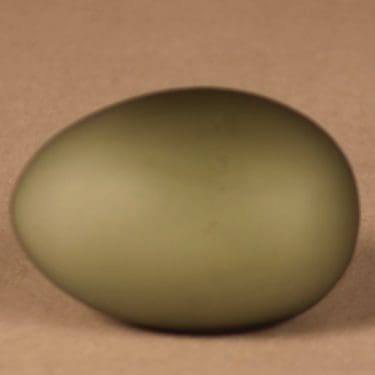 Nuutajärvi muna, signeerattu, suunnittelija Oiva Toikka, signeerattu, signeerattu