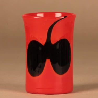 Nuutajärvi N553 maljakko, signeerattu, suunnittelija Heikki Orvola, signeerattu