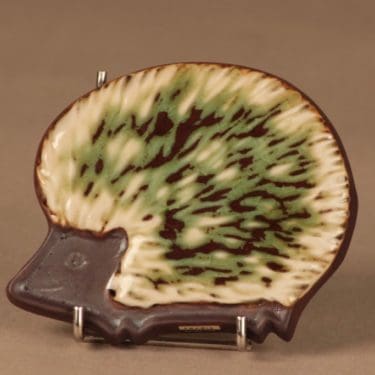 Arabia GOG seinäkoriste, käsinmaalattu, suunnittelija Gunvor Olin-Grönqvist, käsinmaalattu, signeerattu