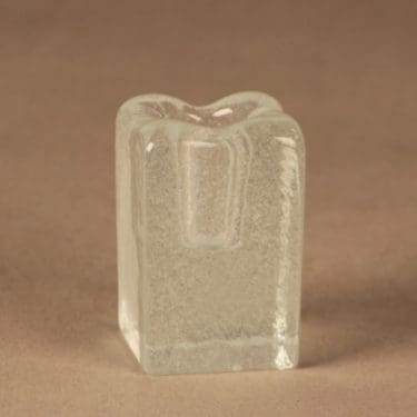 Nuutajärvi Iglu kynttilänjalka, kirkas, suunnittelija Oiva Toikka,