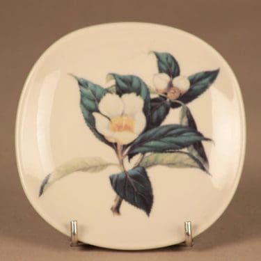 Arabia Franklinia seinätaulu, Franklinia Alatamaha, suunnittelija Barbara Everard, Franklinia Alatamaha, serikuva, kukka